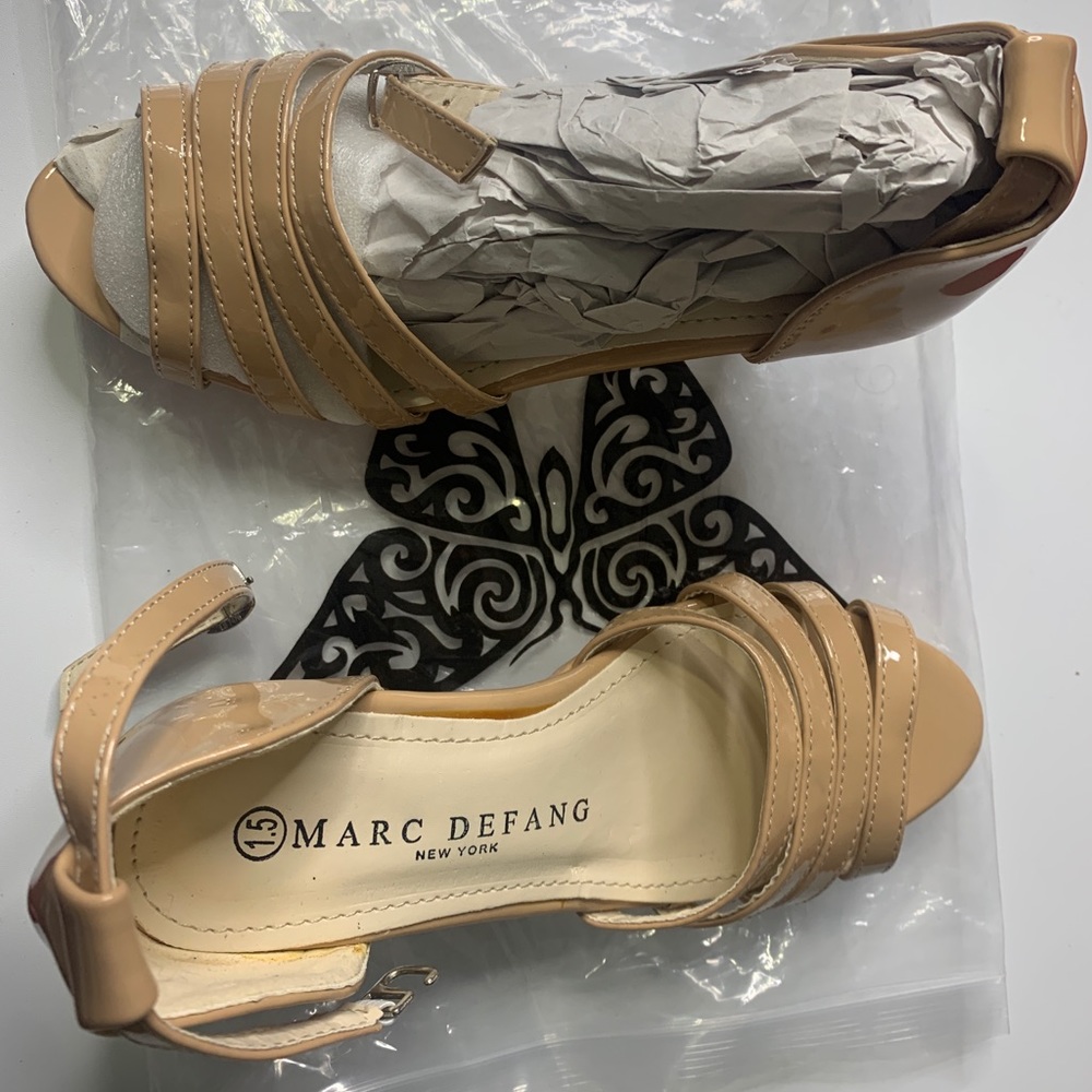 Marc Defang size 1.5 nude shoes